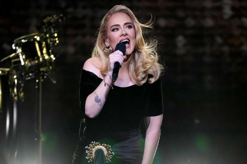 Adele is a very famous singer. She was doing a big concert in Las Vegas. During her show