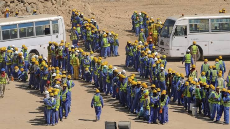 The situation of foreign workers’ rights in Qatar.