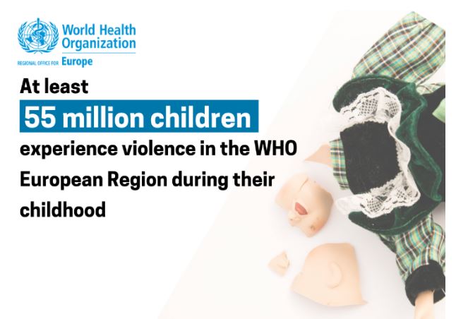 55 million children experience some form of violence in Europe
