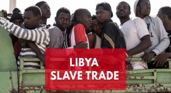 Migrants auctioned off as slaves.