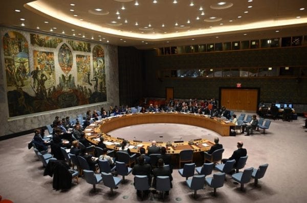 United Nation council at UN headquarters announce 3 month Humanitarian Truce