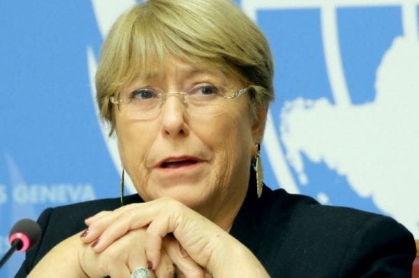 UN High Commissioner for Human Rights Michelle Bachelet