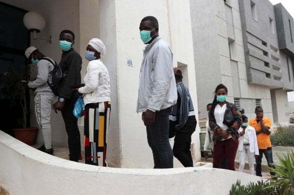 Civil activists reported the number of migrant despite the spread of covid19 in Tunsia