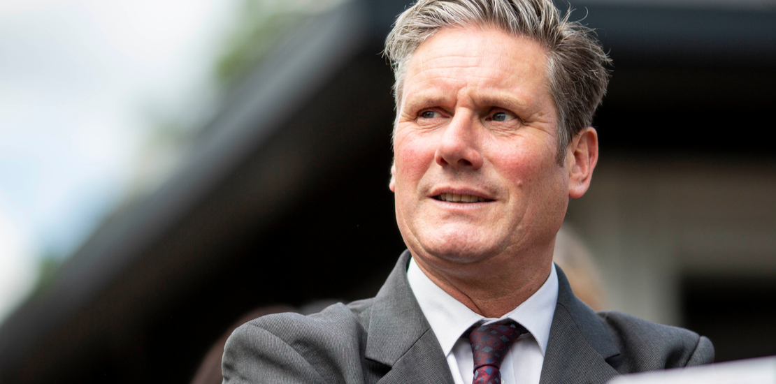 UK Labour MP Keir Starmer duing Welsh Labour campaigning