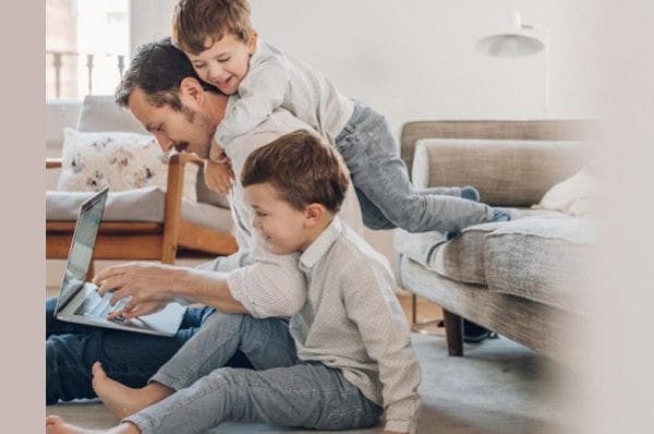 Father worked for office in home