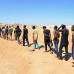 Egypt migrant workers in dessert