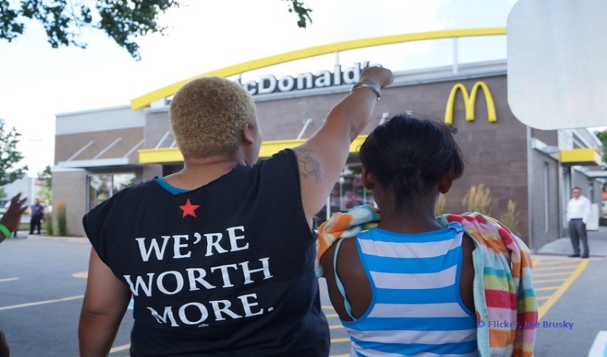 Workers in the United States Protest for Racial Inequality on National Strike Day