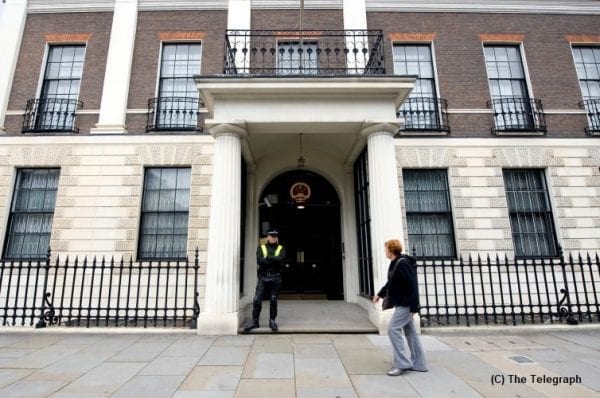 China, United Kingdom, Chinese Embassy in the UK, Tower of London, Tower Hamlets, Councilors, Uighur Muslims, Xinjiang, Detention Camps, Hong Kong, Protest,