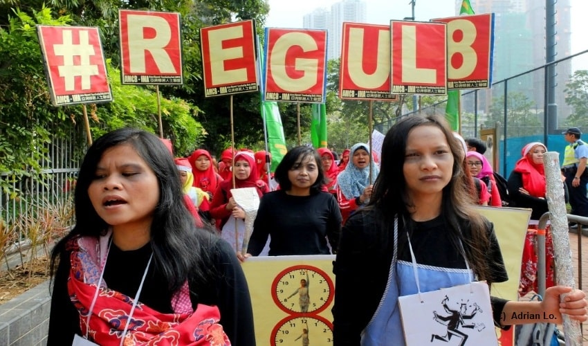 Hong Kong, domestic workers, labour rights, migrants