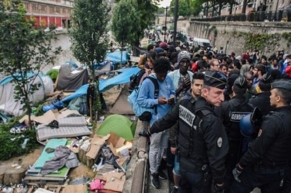 Dismantle-Of-Migrant-Tents-Leads-To-Human-Rights-Violation-In-Paris
