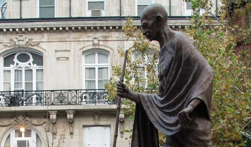 Mahatma Gandhi’s statue outside India Embassy in US defaced by Khalistan supporters