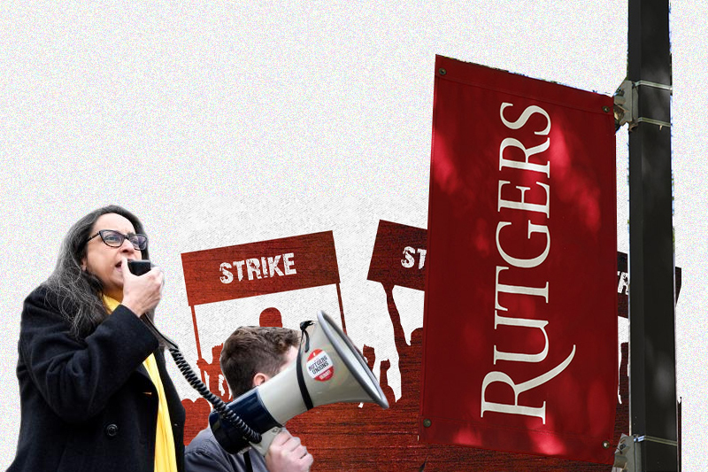 3 rutgers university unions, teachers, strike monday morning