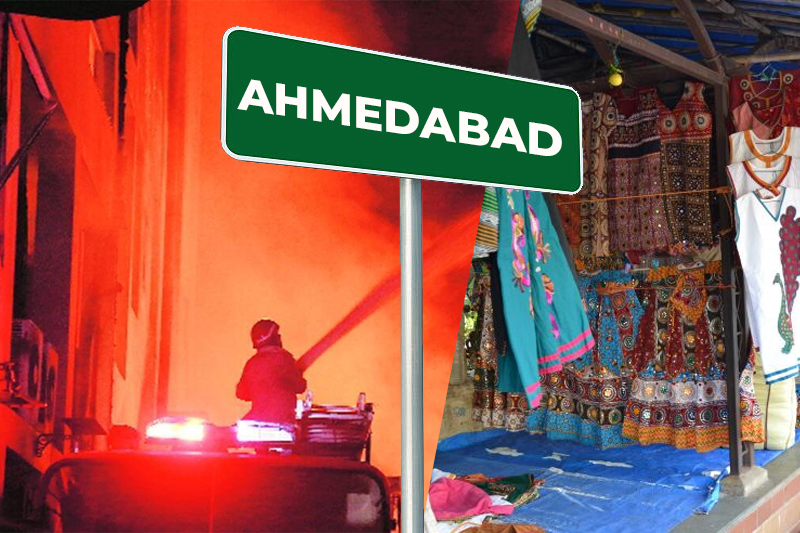 4 were rescued – a fire break at ahmedabad textile