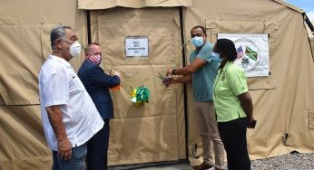 40-bed field hospital is opened at May Pen Hospital in Clarendon