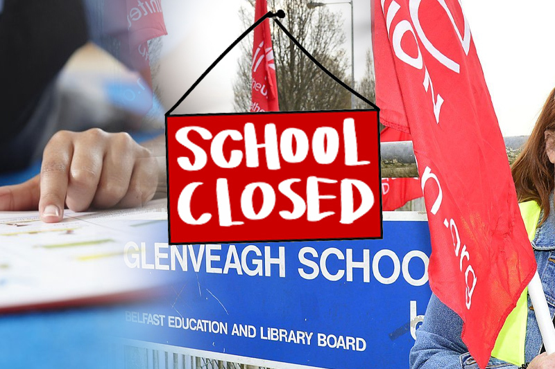 7 day strike at glenveagh school in belfast