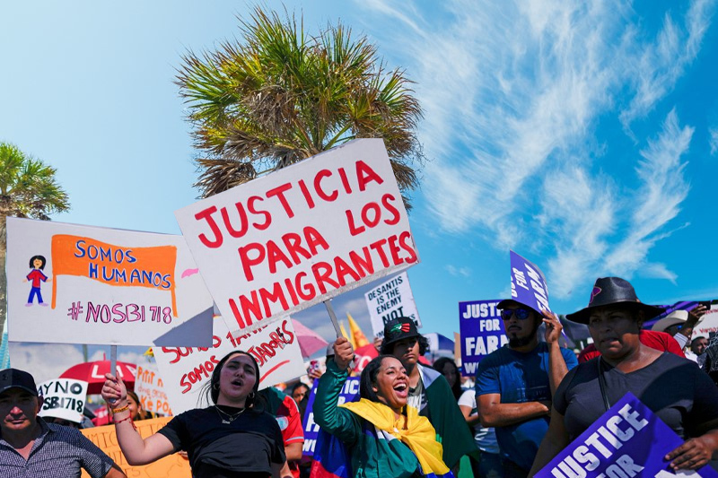 'a day without immigrants' protests in tampa, bay area
