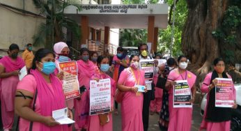 ASHA Workers March To Assembly Demanding An Increase In Minimum Wages
