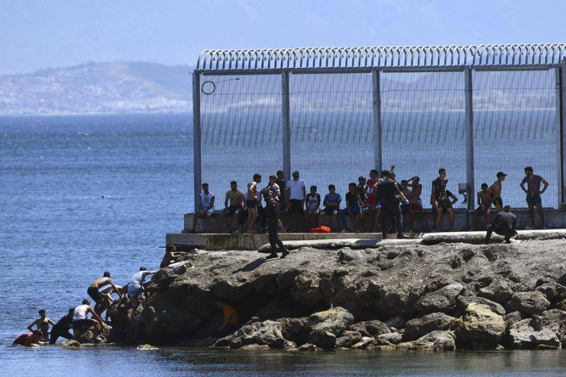 African migrant surge in Ceuta