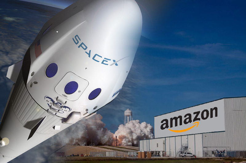 amazon working with elon musk’s spacex to provide internet
