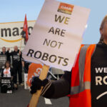 amazon workers in coventry 'make history' with strike