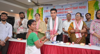 Empowering Anganwadi- 200 Workers in Margherita Receive Mobile Phones