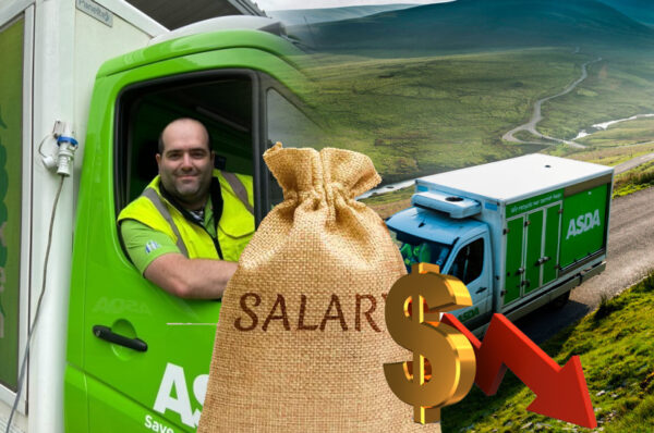 asda to cut delivery drivers’ pay by 12% despite staff shortage