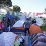 asylum seekers, desperate for help, camp outside tijuana port of entry