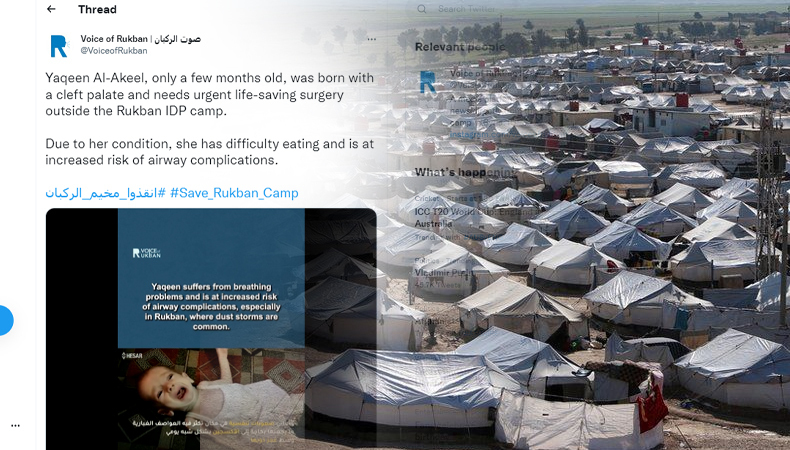 baby dies at syrian camp near us base despite family pleas for international help