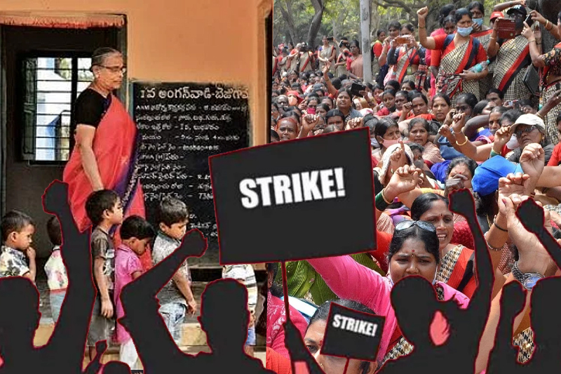 bengaluru anganwadi workers unrelenting after a week of protest