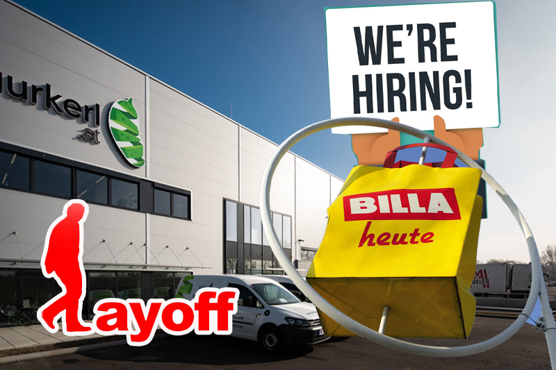 billa online shop offers jobs to employees of gurkerl.at