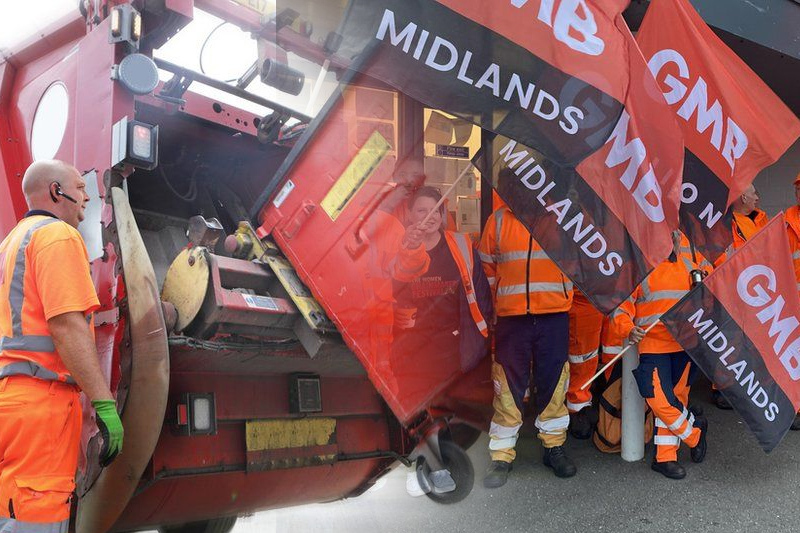 bin collections in sandwell face two weeks of disruption as refuse workers resume strike action