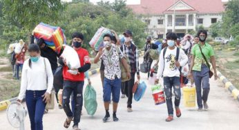 Cambodia starts to move out quarantined Migrant Workers to make space for more