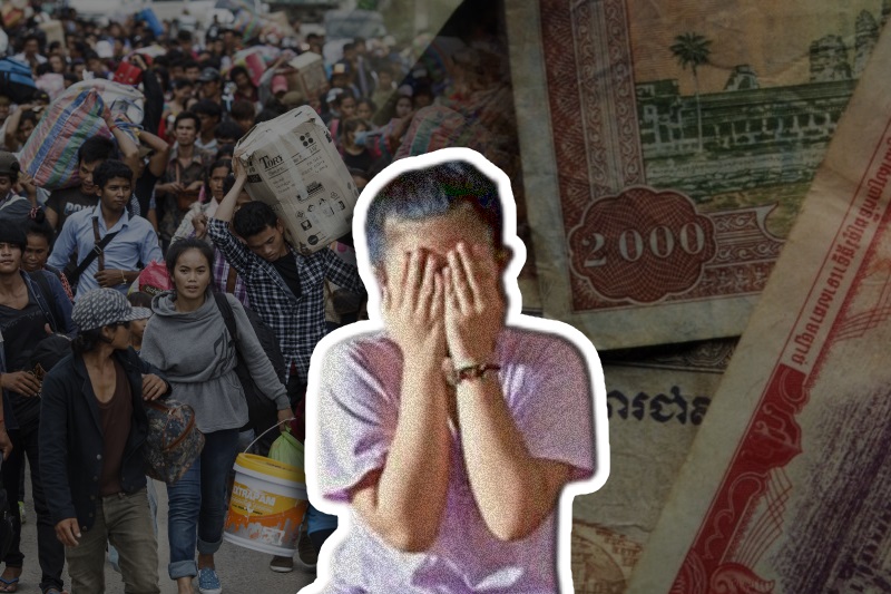 Cambodians risk their lives for money as they illegally enter Thailand