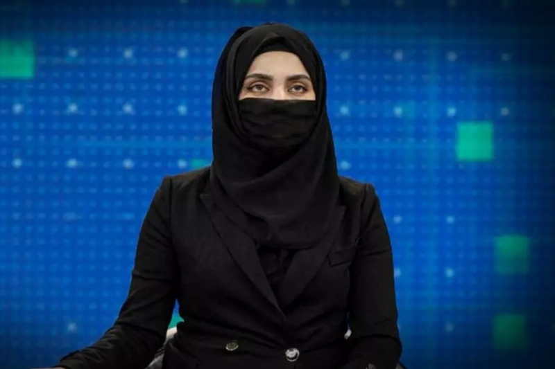 campaign for afghanistan women against taliban order to cover face on air