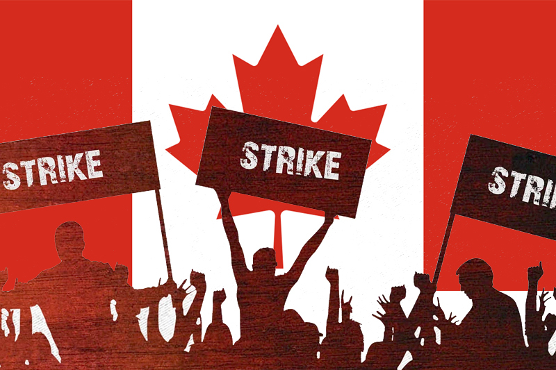canada 150,000 government workers will walk out in strike of a pay increase