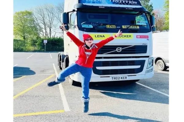 celebrated uk lorry driver lena foden’s