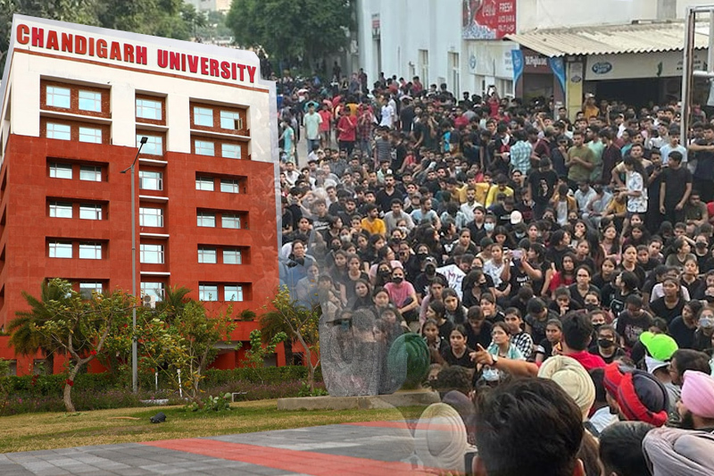 Huge protest in Chandigarh University after videos of girls showering ‘leaked’
