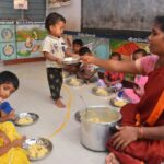 children deprived of midday meals in anganwadis