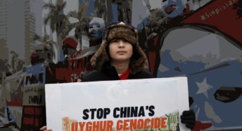 Unhappy with China’s treatment of Muslims, people protest outside Chinese embassy in Maldives