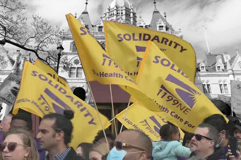 connecticut group home, day program workers stage walkout for better pay