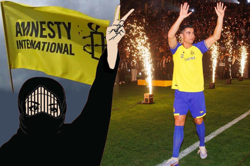 cristiano ronaldo asked to light the human rights issues in saudi arabia