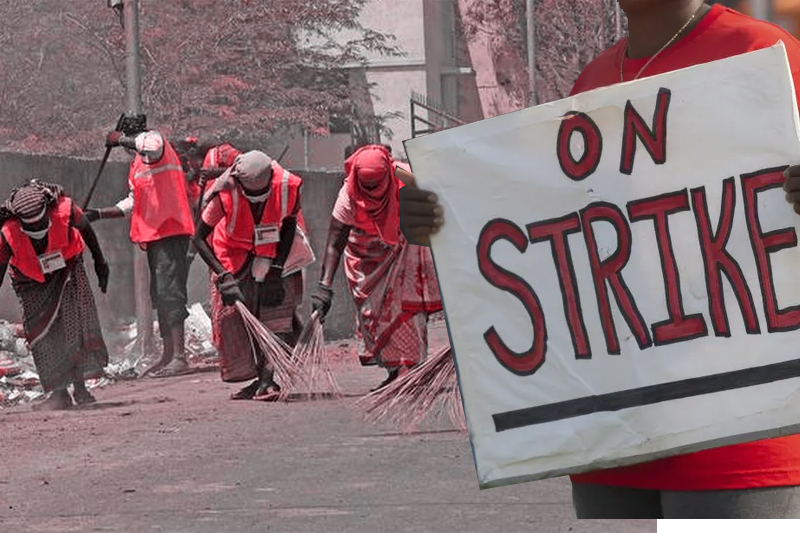 dhanbad, amidst the strike of the cleaning workers, the coal city stinks