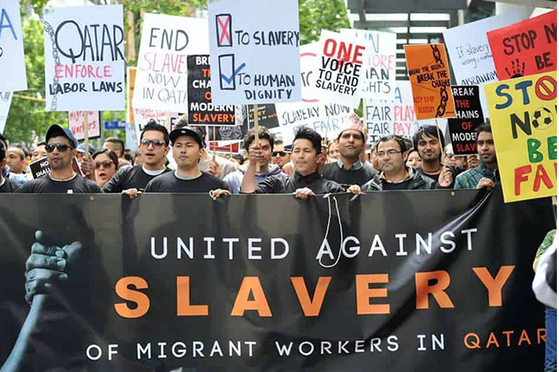 fifa 2022 european football team unite to stand against exploitation of workers in qatar