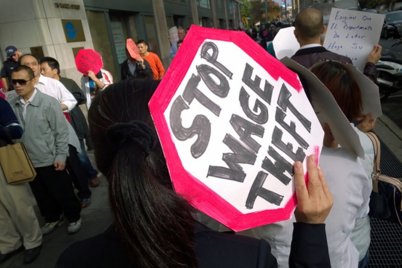 fast food protests shift focus to 'wage theft'