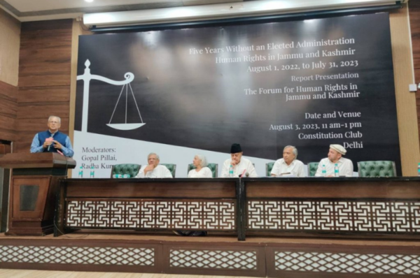 forum for human rights in jammu and kashmir releases annual report, calls for immediate assembly elections