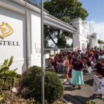 fruit farming women protest against labor rights violations outside distell factory