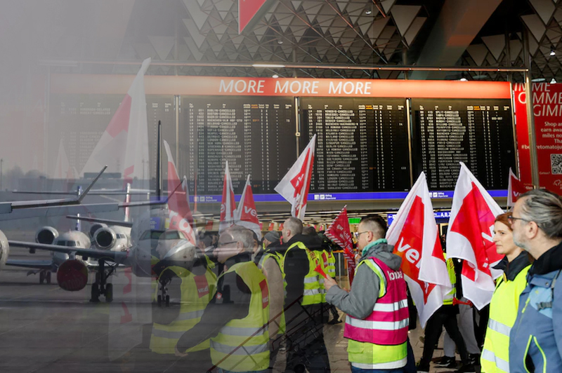 Strike At German Airports Grounds Nearly 300,000 Passengers