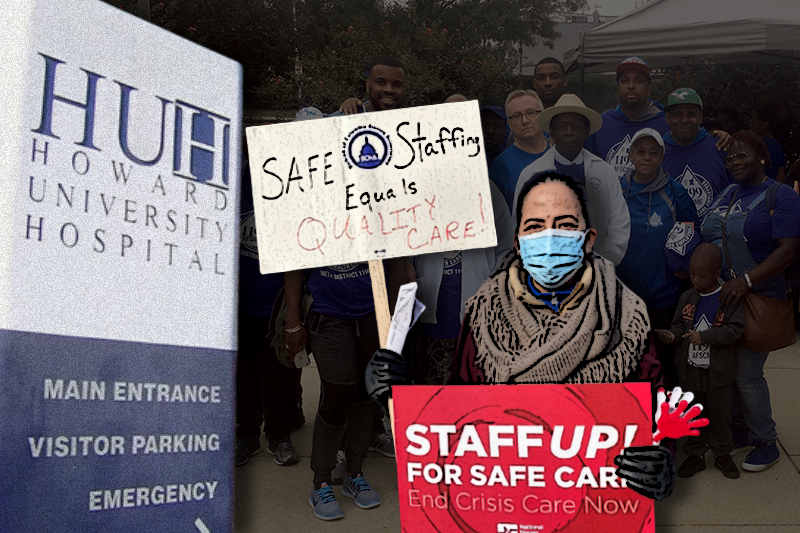 Health Care Workers Strike At Howard University Hospital Over Low Wages