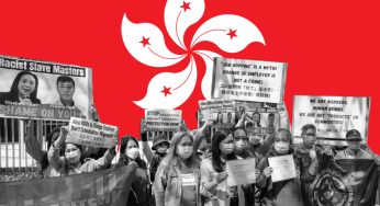 Hong Kong OFWs Protest Proposed Policy to Keep Them from Leaving Bad Employers