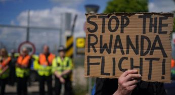 Human Rights Groups Protest Against Children Sent Off To Rwanda By UK Home Office